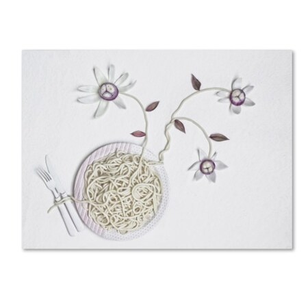 Trademark Fine Art Dimitar Lazarov 'Bucatini With Onion' Canvas Art, 35x47 1X00264-C3547GG